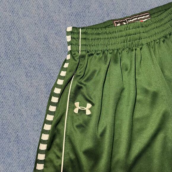 Vintage Under Armour Green Retro Athletic Shorts – Men’s Size Small - Picture 3 of 6